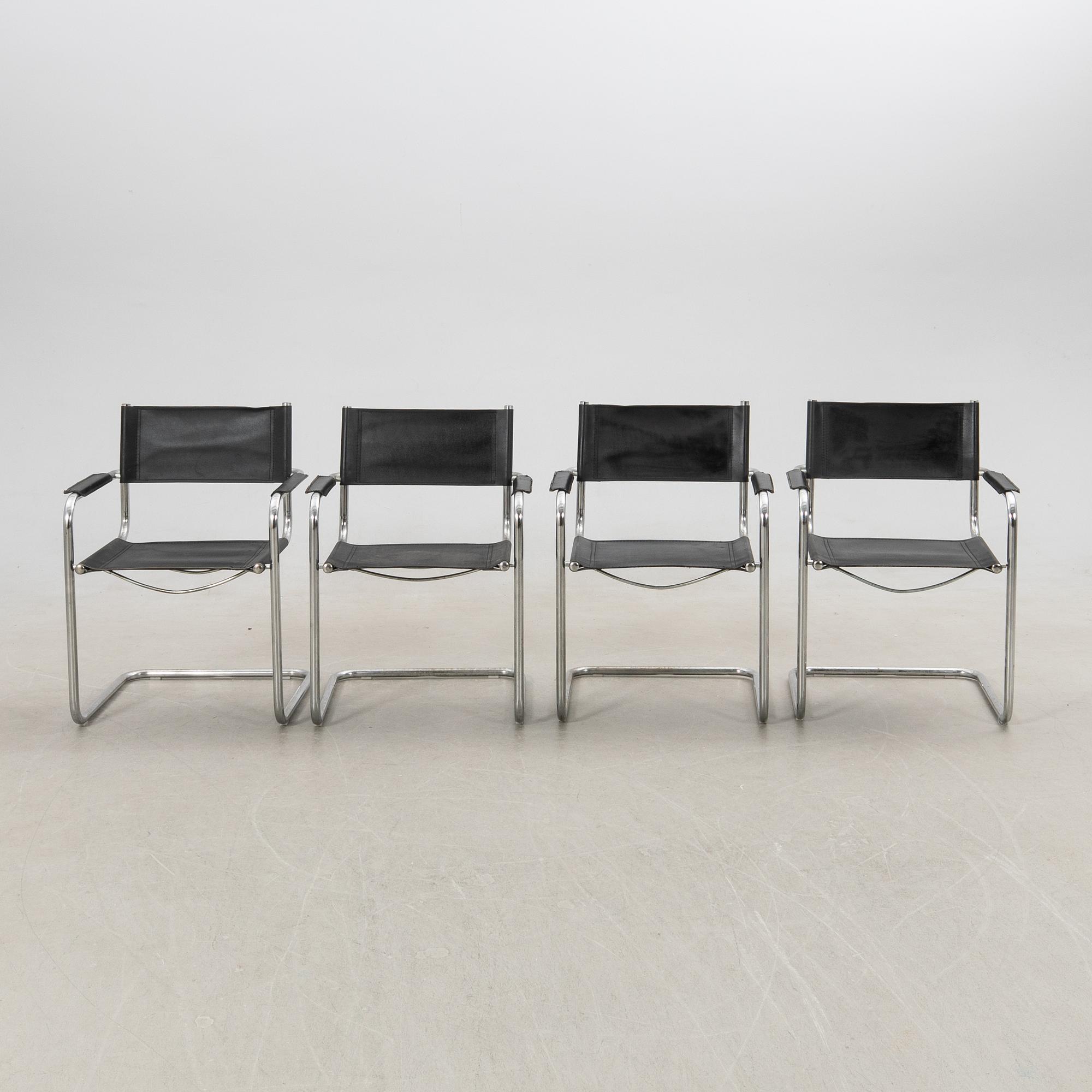 Armchairs, 4 pcs, Italy, second half of the 20th century.