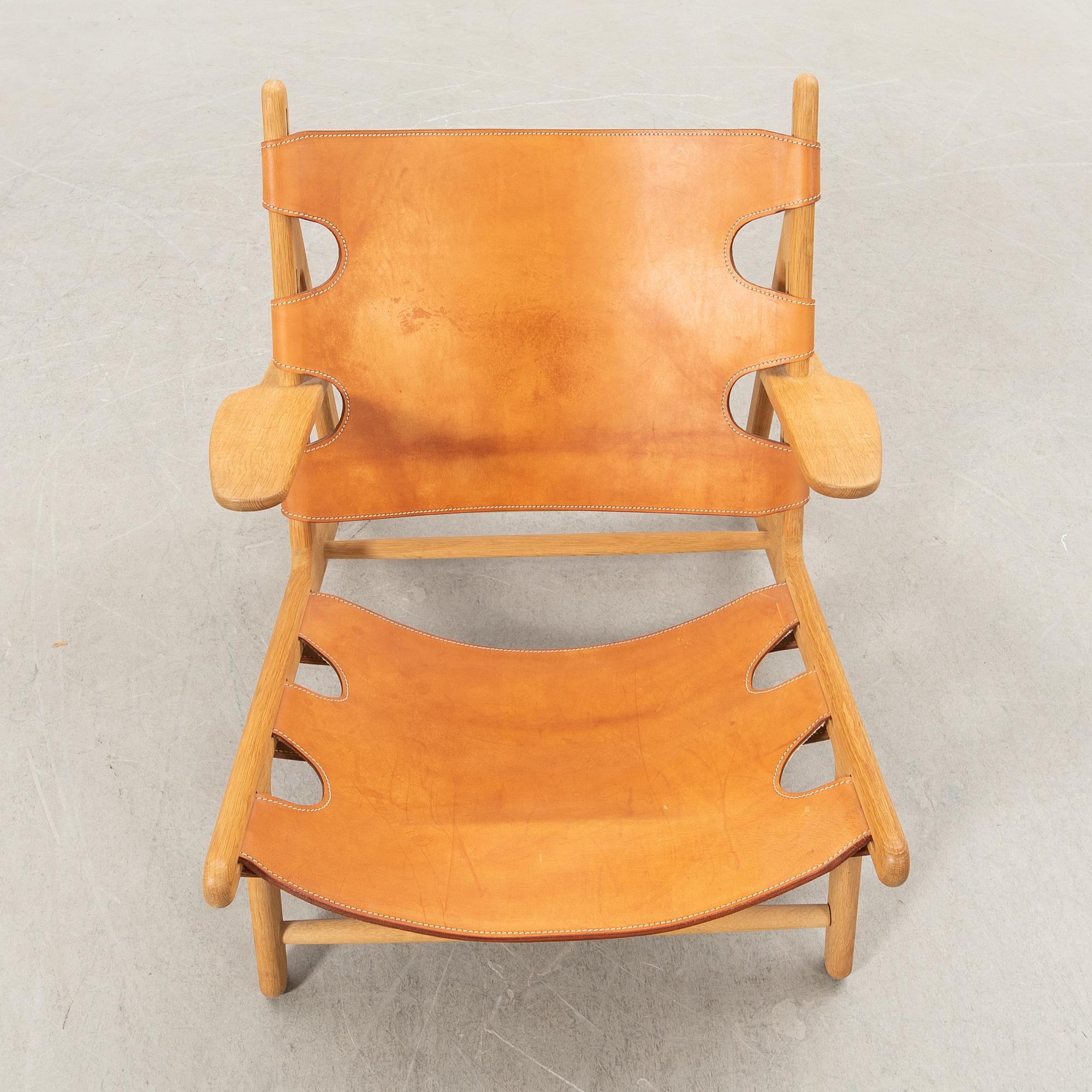 Børge Mogensen, Armchair "The Hunting Chair" Fredericia Stolefabrik Denmark, late 20th century.