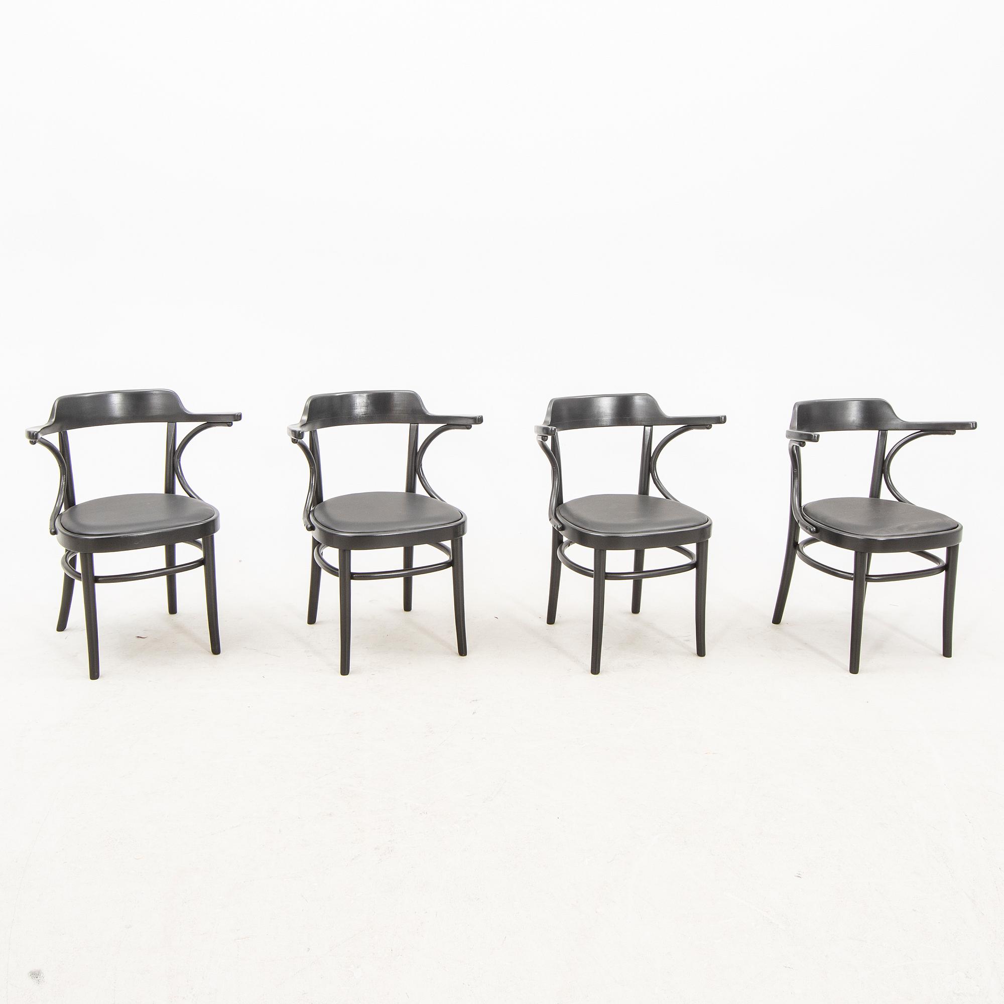 Axel Kandell, karmstolar, 4 st, "Cattelin", Gemla, Diö 1900-talets mitt.