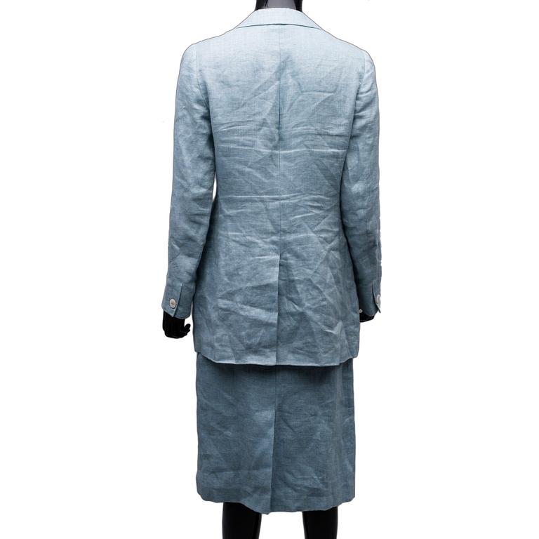 DRÄKT, två delar, Mulberry, storlek 10/12.