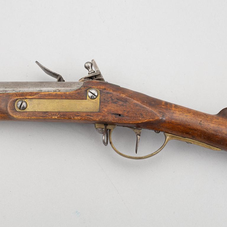 A Swedish flintlock gun.