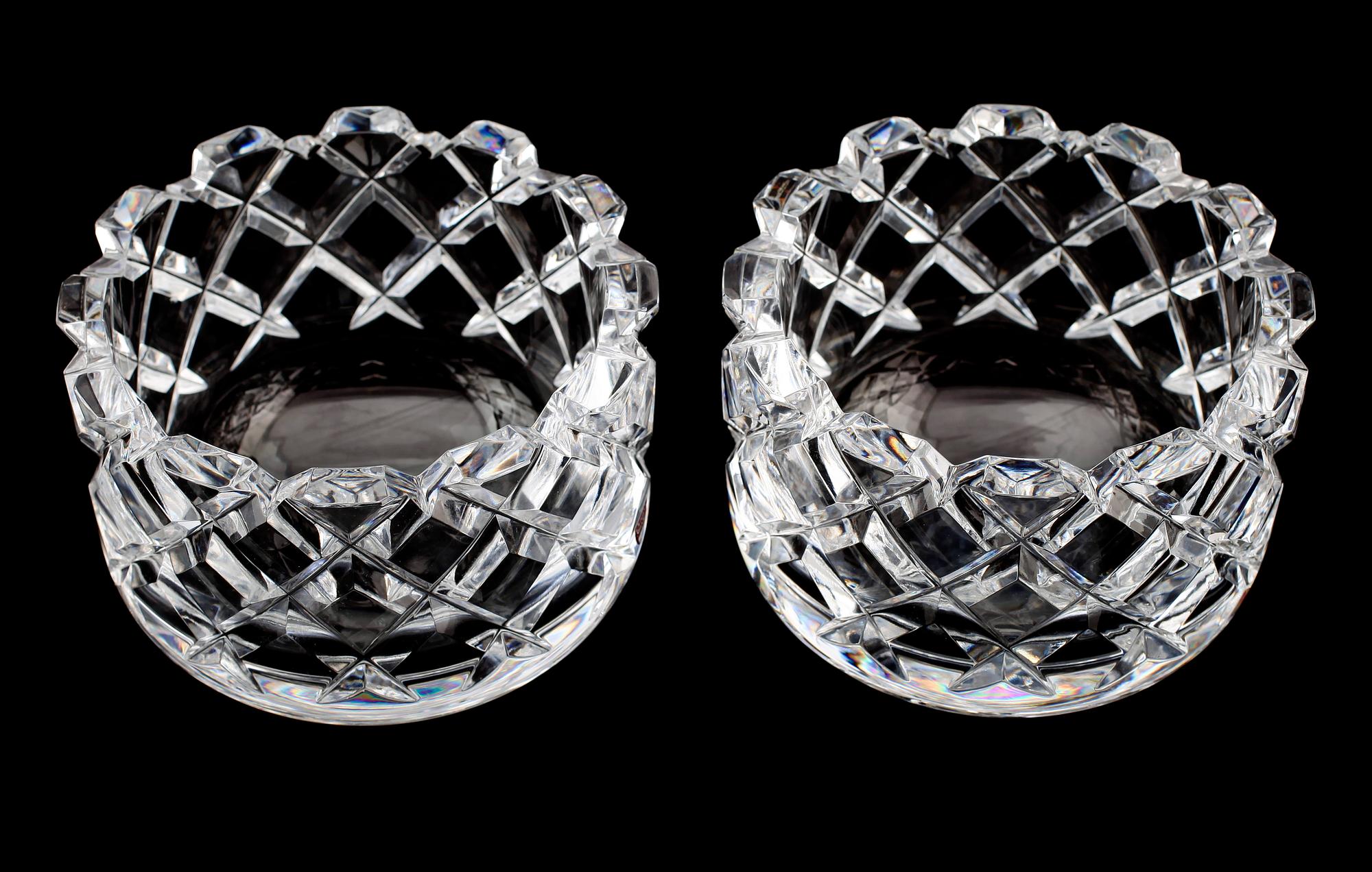 SKÅLAR, 1 par, glas, "Sofiero", Gunnar Cyrén, Orrefors.