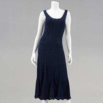 A knitten dress with long cardigan by Ralph Lauren.