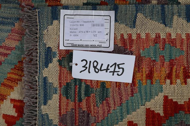 Gallerimatta kelim 479 x 79 cm.