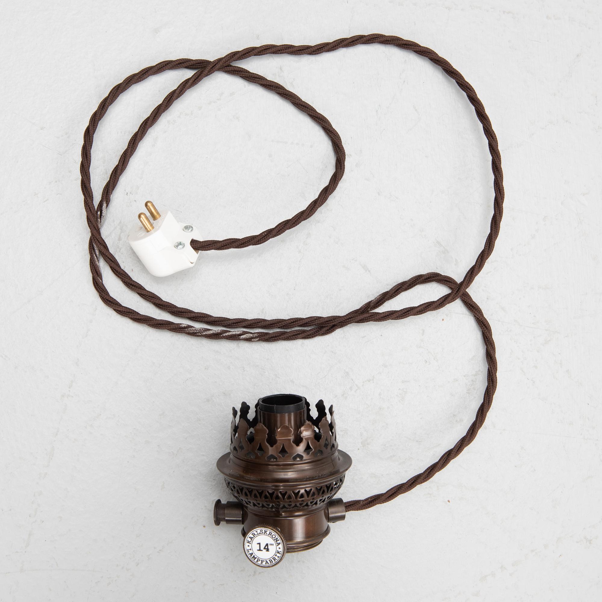 An Art Nouveau ceiling lamp, circa 1900.