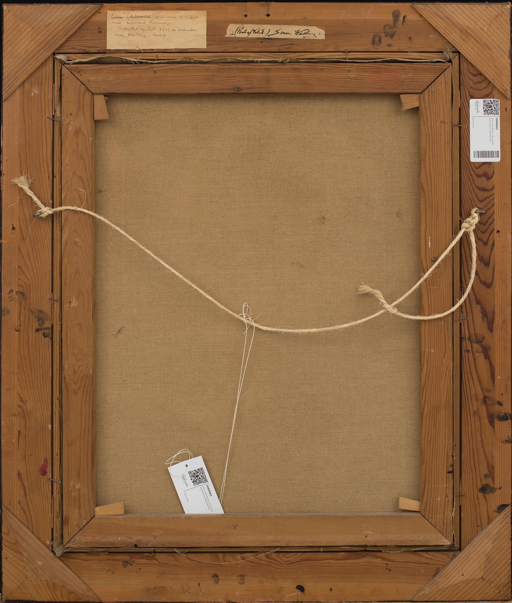 SVEN WALBERG, olja på duk, signerad och daterad 1913.