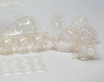 MARSIPAN/CHOKLADFORMAR, 15 st, 1950-tal.