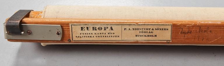SKOLKARTA, P.A Norstedt & Söners Förlag, omkring 1900-talets mitt.