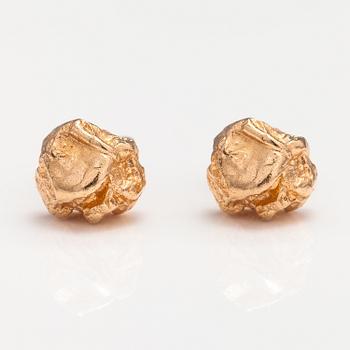 Björn Weckström, A pair of 14K gold "Nugget". Lapponia 1964.