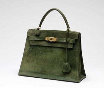 HANDVÄSKA, Hermès, modell "Kelly". 1960-tal.