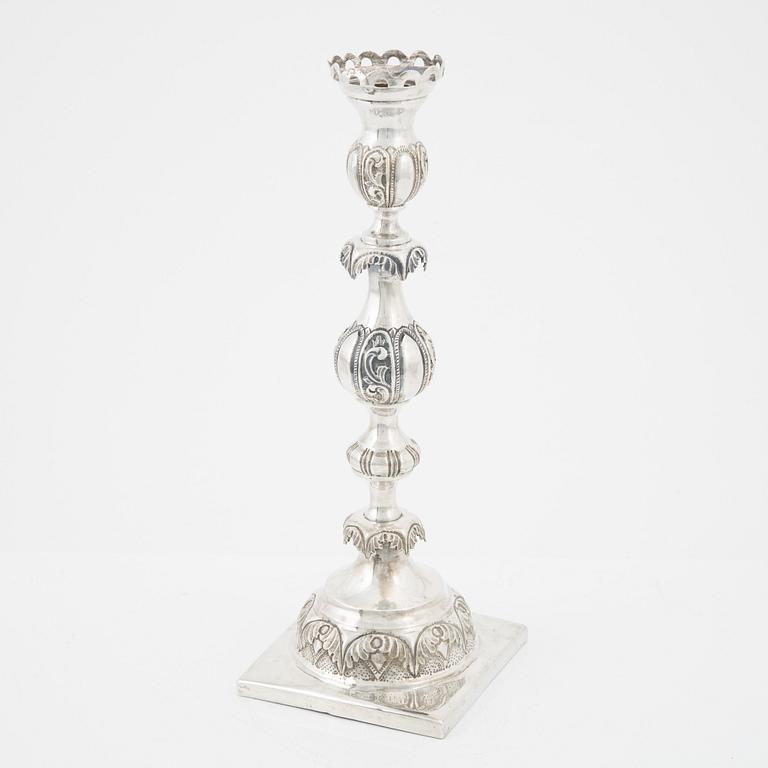 Ljusstake, silver, Warszawa 1880.