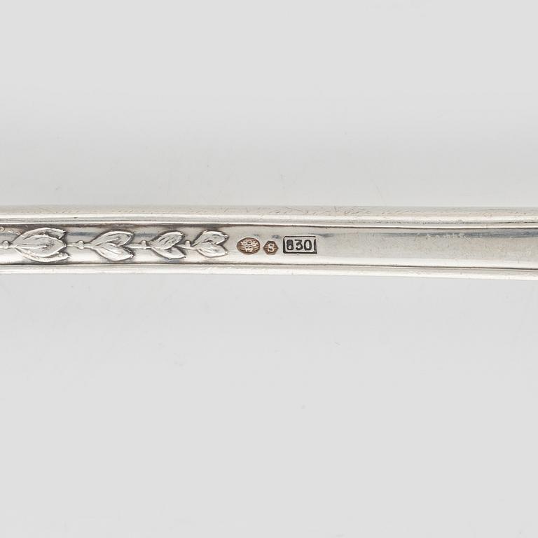 W.A. Bolin, bestickuppsättning, 30 delar, silver, modell F, Stockholm bl a 1930.