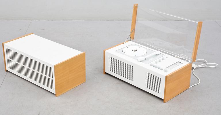 RADIOGRAMMOFON med HÖGTALARE, "SK4", formgiven av Hans Gugelot & Dieter Rams för Braun AG, Tyskland 1956.