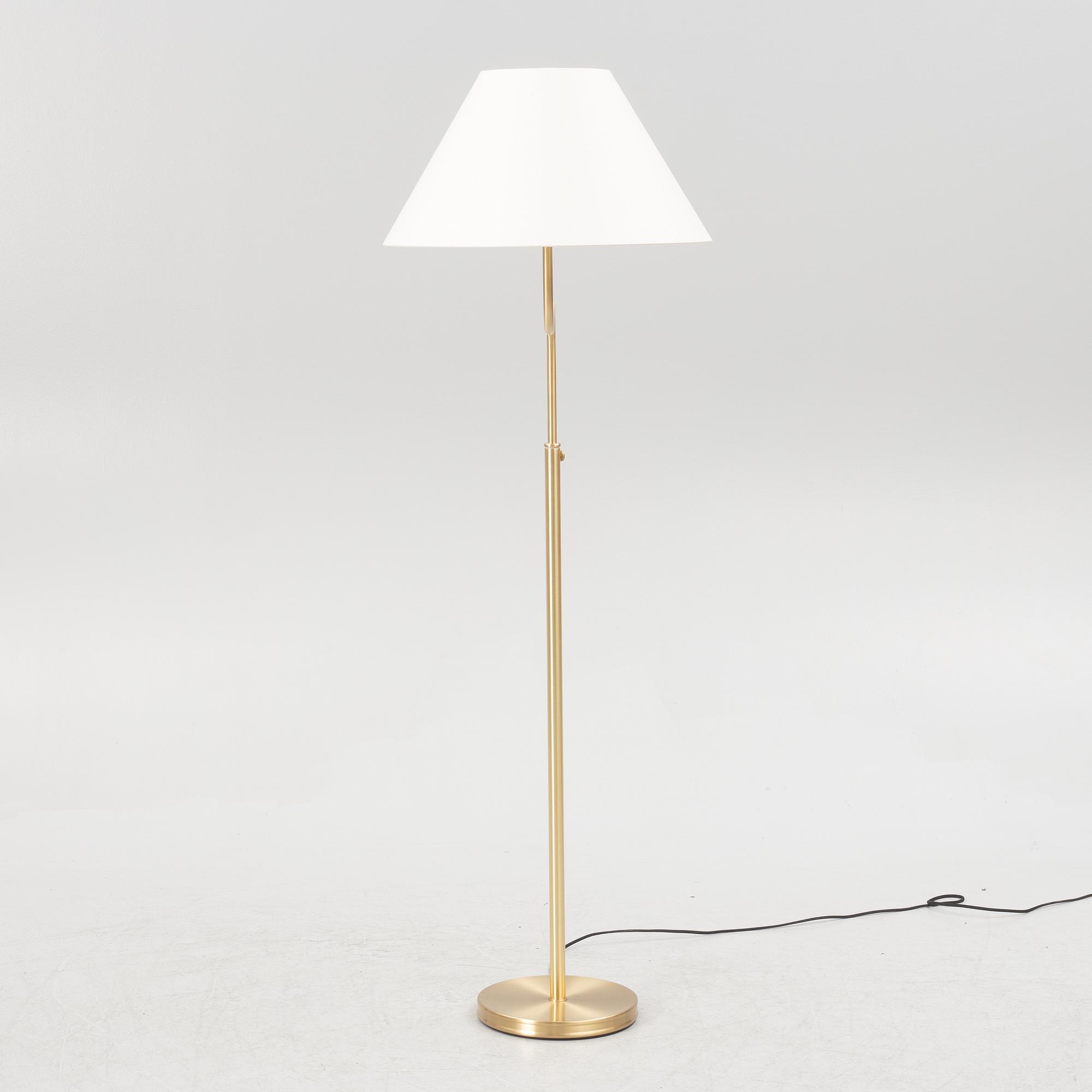 Josef Frank, a model 2368 brass floor lamp, Svenskt Tenn, Sweden, 21st Century.