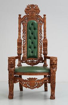 PRAKTKARMSTOL, barockstil, 1900-tal.
