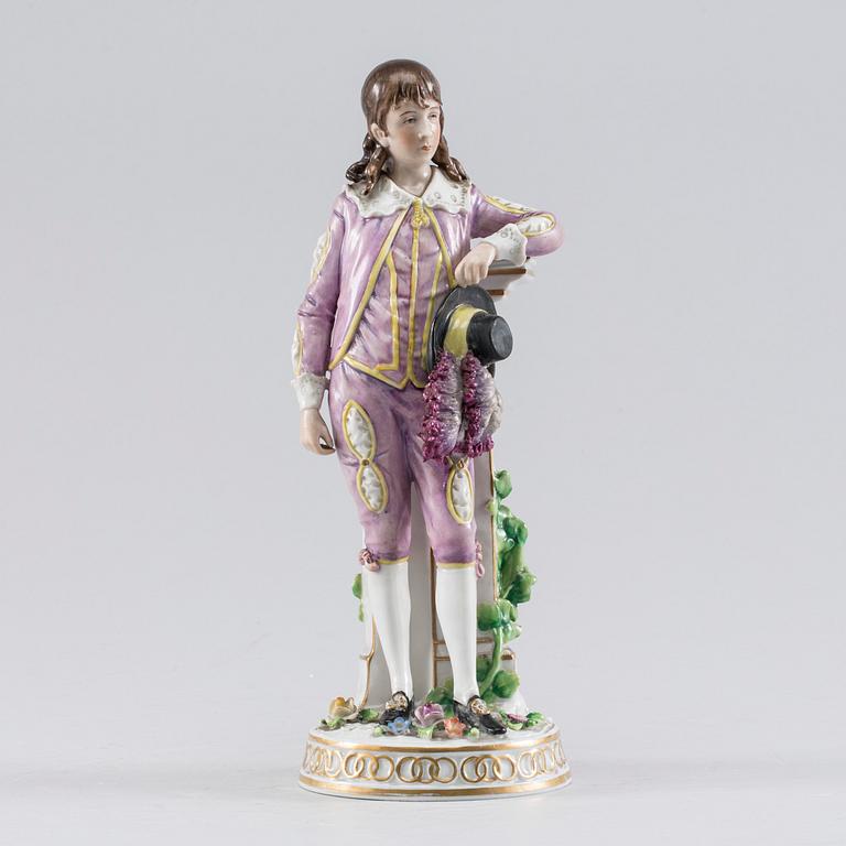 A Sitzendorf figure, 20th century.