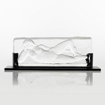 Erik Höglund, skulptur, glas, signerad och numrerad 6/100.