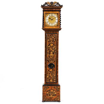 610. An English Baroque late 17th century longcase clock by John Clowes, London.