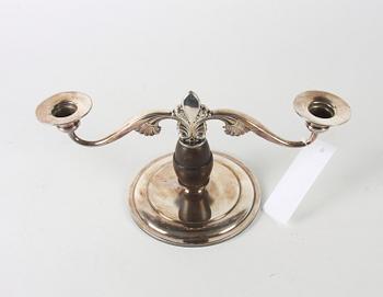 KANDELABER, art decostil, nysilver.