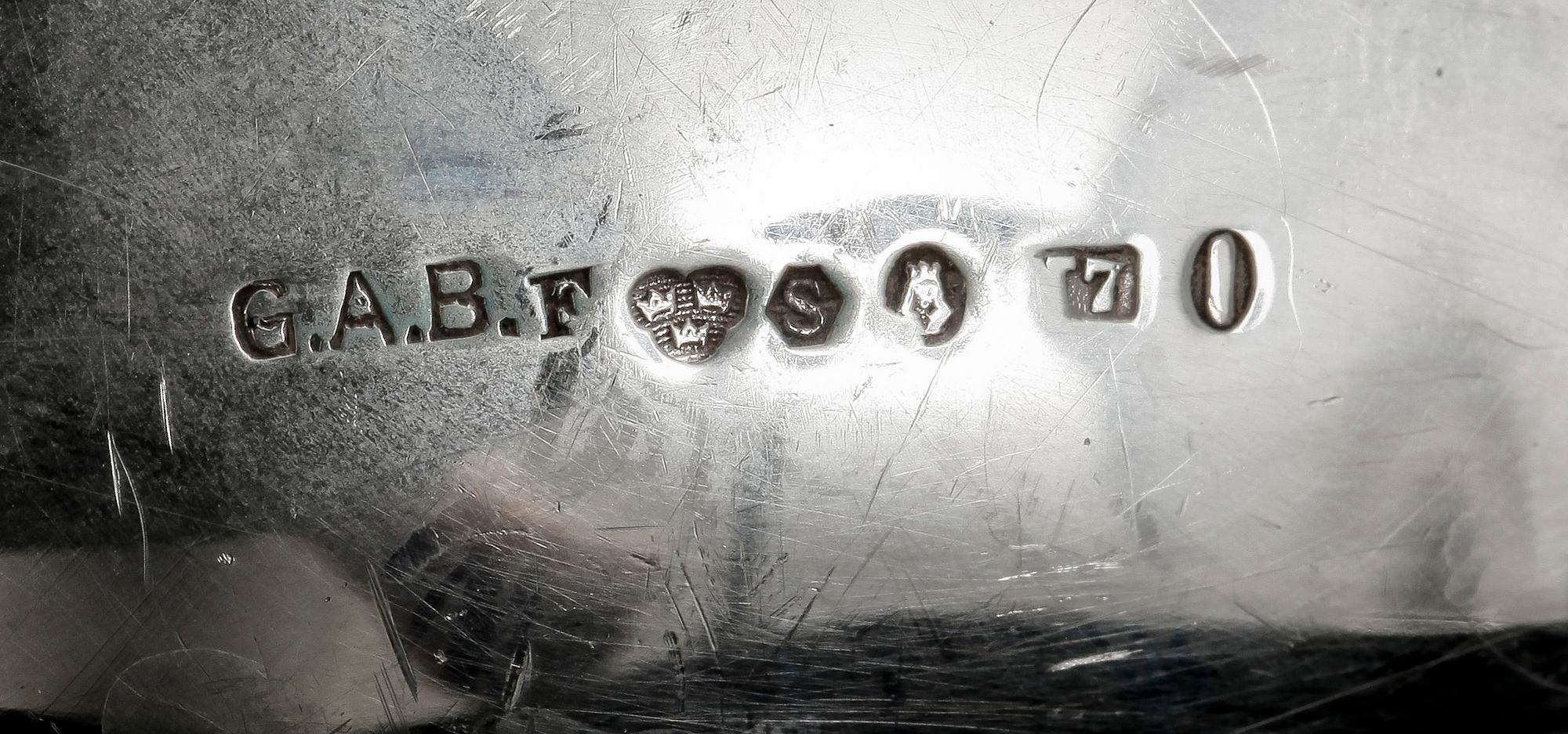 TALLRIKAR, 2+1, silver, GAB, Stockholm 1915. Totalvikt ca 1000 gram.