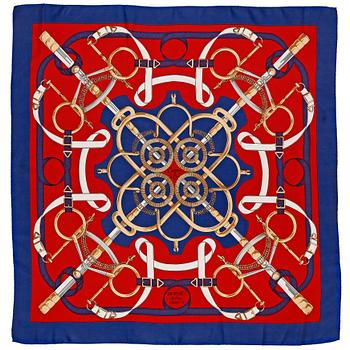 872. HERMÈS, scarf, "Eperon D'or".