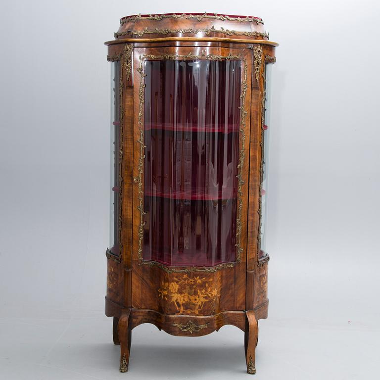 A late 19th French century display cabinet in Rococo style.