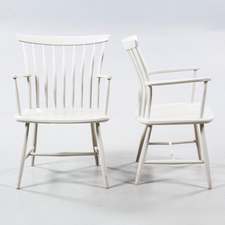 A pair of armchairs named "60A", designed by Gunnar Eklöf for AB Nässjö Stolfabrik.