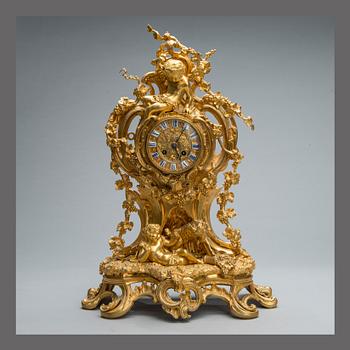 BORDSUR, förgylld brons, nyrokoko, 1800-tal.