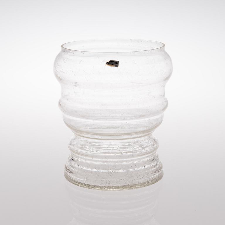 glass vase model 1495, Nuutajärvi Finland 1970s.