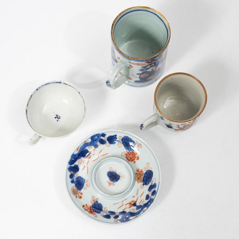 Six cups and four saucers, China, Qing dynasty, 18th century.