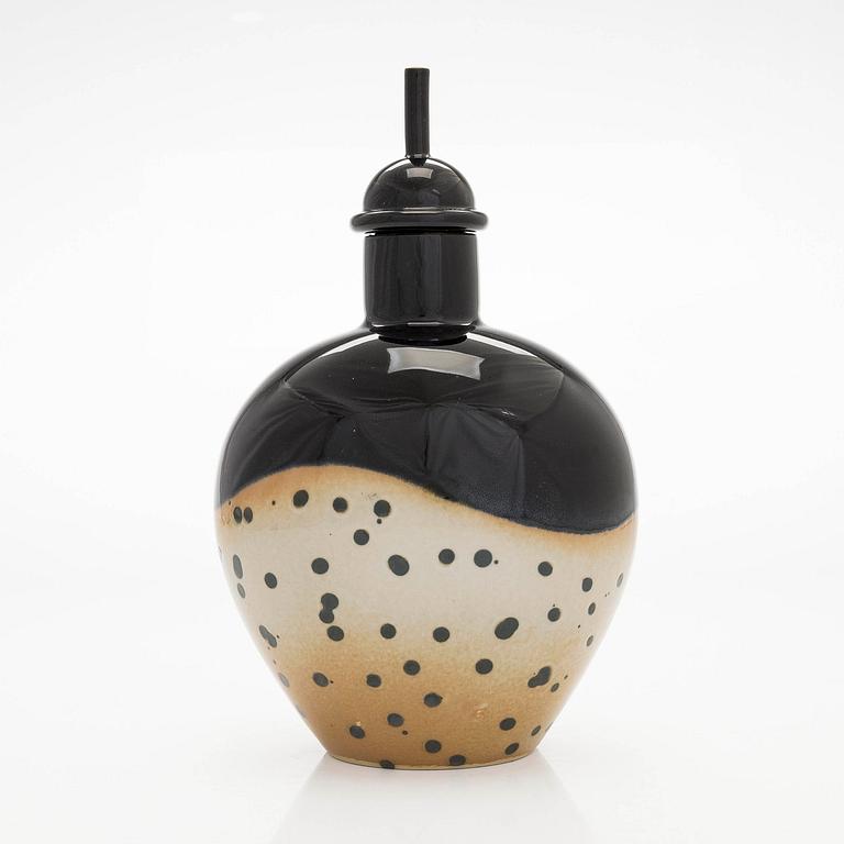 Inkeri Leivo, flaska med propp, keramik, Pro Arte -96, Arabia.