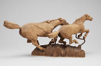 Axel Petersson Döderhultarn, "I galopp".