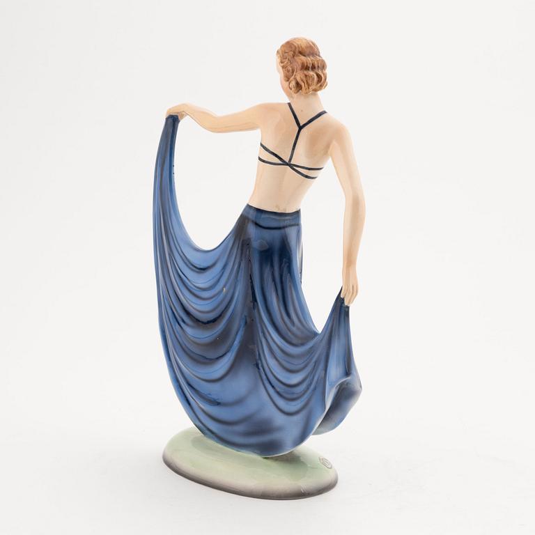 Stefan Dakon, a creamware figurine, Goldscheider, Austria, 1930's-50's.