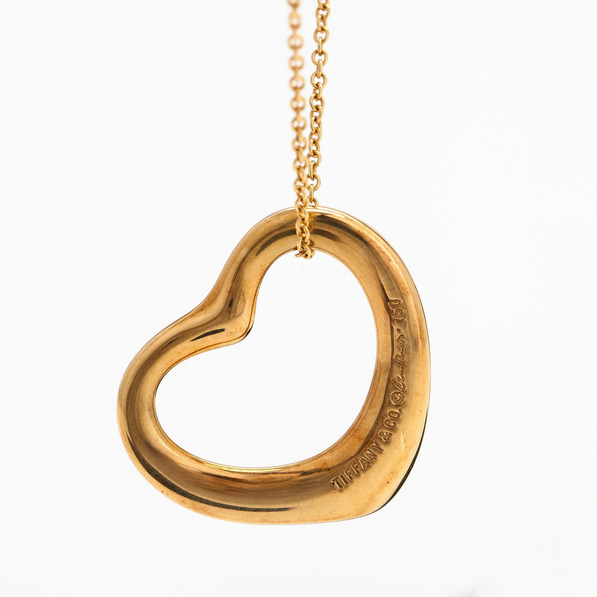 Tiffany & Co, Elsa Peretti, kaulakoru, "Open Heart", 18K kultaa.