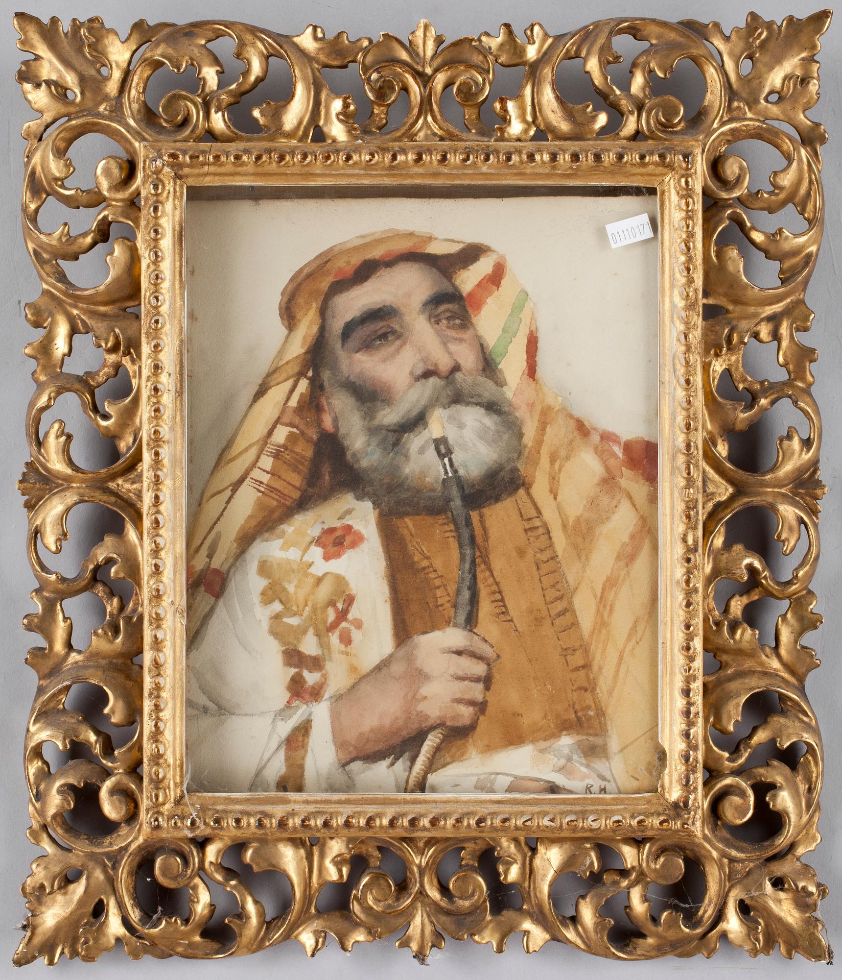 ROWLAND HOLYOAKE, 2 st akvareller, sign. 1800-tal.