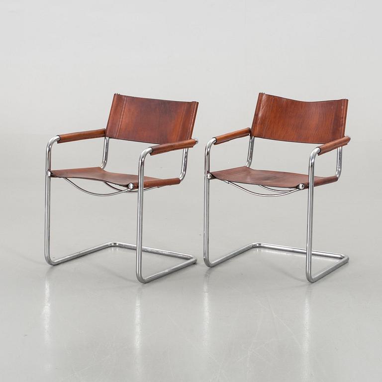 TWO CHAIRS FROM THE SECOND HALF OF THE 20TH CENTURY.