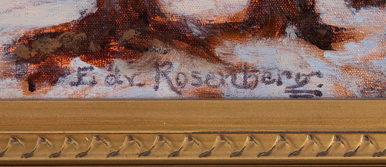 Edvard Rosenberg, oil on canvas, signed.