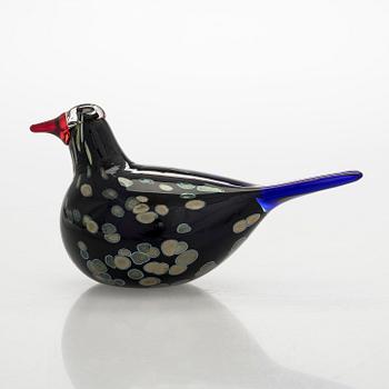 Oiva Toikka, An annual glas bird, "Wildwood cuckoo" and egg, signed O. Toikka Nuutajärvi 2003.