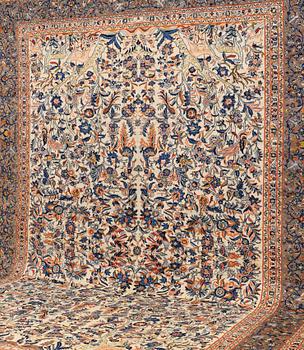 A CARPET, Figural Royal Keshan , around 490 x 340 cm.