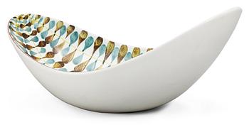 1181. A Stig Lindberg faience bowl, Gustavsberg Studio 1940-50's.