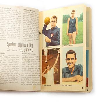 Idol cards, “Sportens stjärnor”, including Cassius Clay, Nacka Skoglund and Ingemar Johansson, Hemmets Journal, 1960s.
