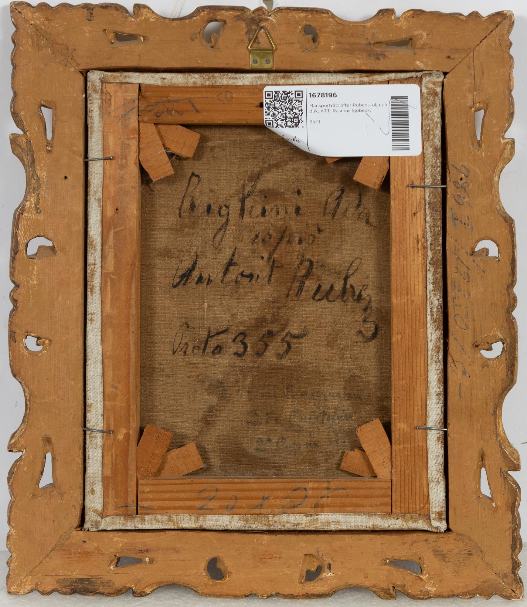 Peter Paul Rubens, kopia efter, Självporträtt.