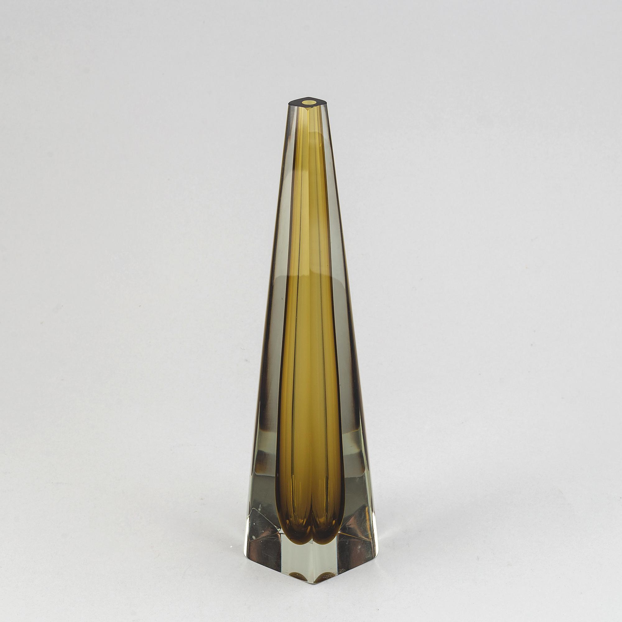 Kaj Franck, glass sculpture, Nuutajärvi/Notsjö, signed and dated - 62.