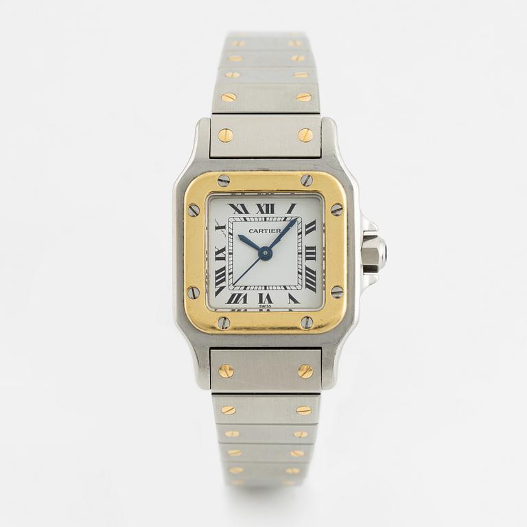 Cartier, Santos Carrée, armbandsur, 23,5 x 23,5 (34,5) mm.