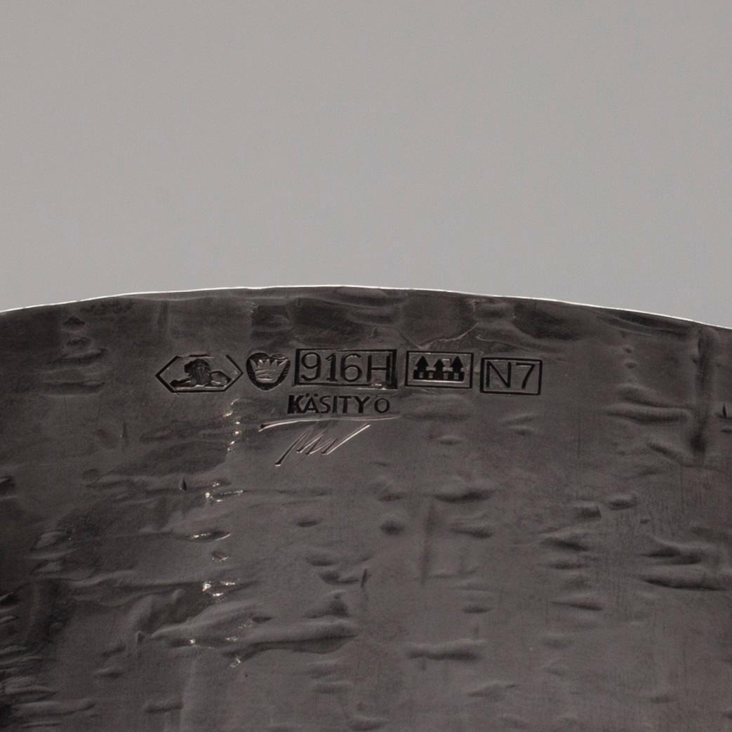 TAPIO WIRKKALA, SKÅL, silver, signerad TW, Hopeakeskus Oy, Tavastehus 1966. Vikt 519 g.