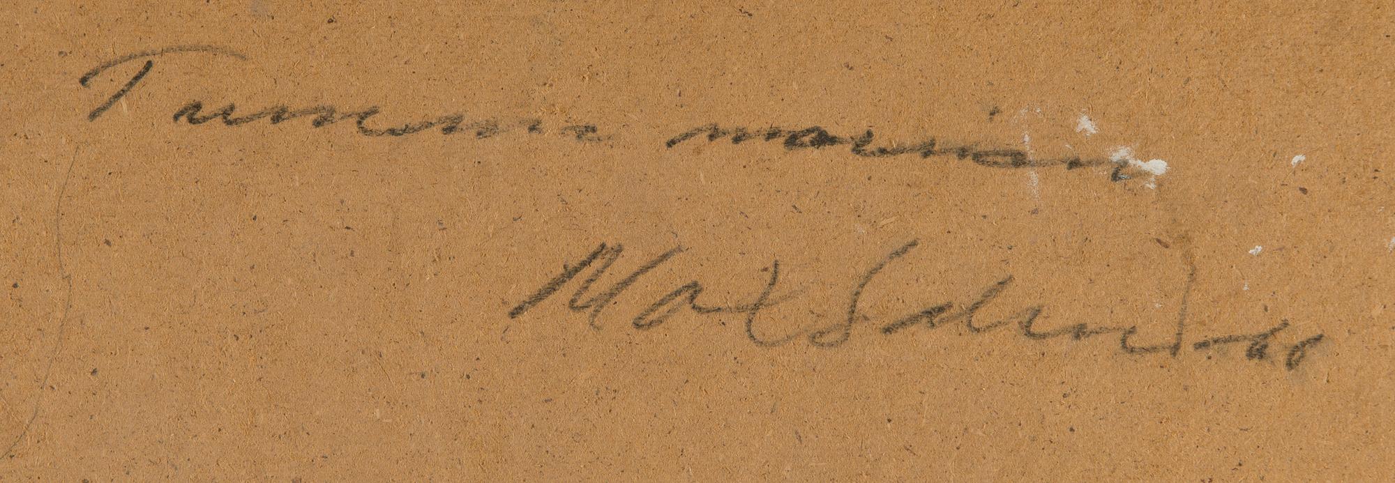 Max Salmi, "Tumma morsian" (Mörk brud).