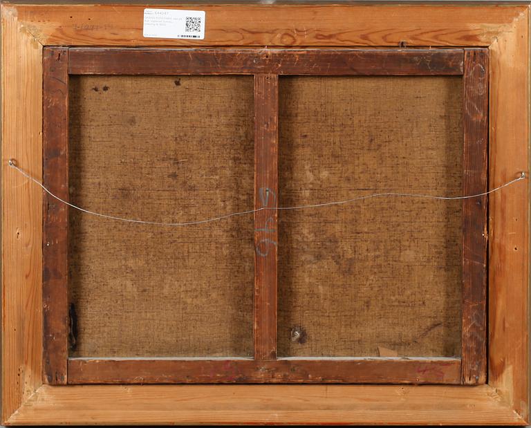 OKÄND KONSTNÄR, olja på duk, signerad Sureau, omkring år 1900.