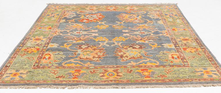 Matta, Västpersisk med "Arts and crafts mönster", ca 302 x 232 cm.