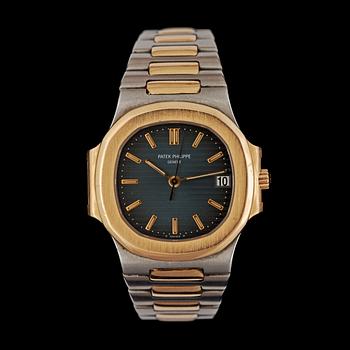 Patek Philippe - Nautilus. Stål/guld. Automatisk. 36 x 33,5 mm. Maj 2000.