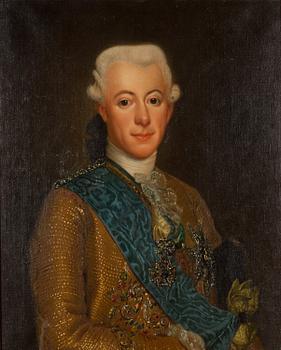 Albert Zetterberg, copy after Alexander Roslin, oil on canvas, marked verso.